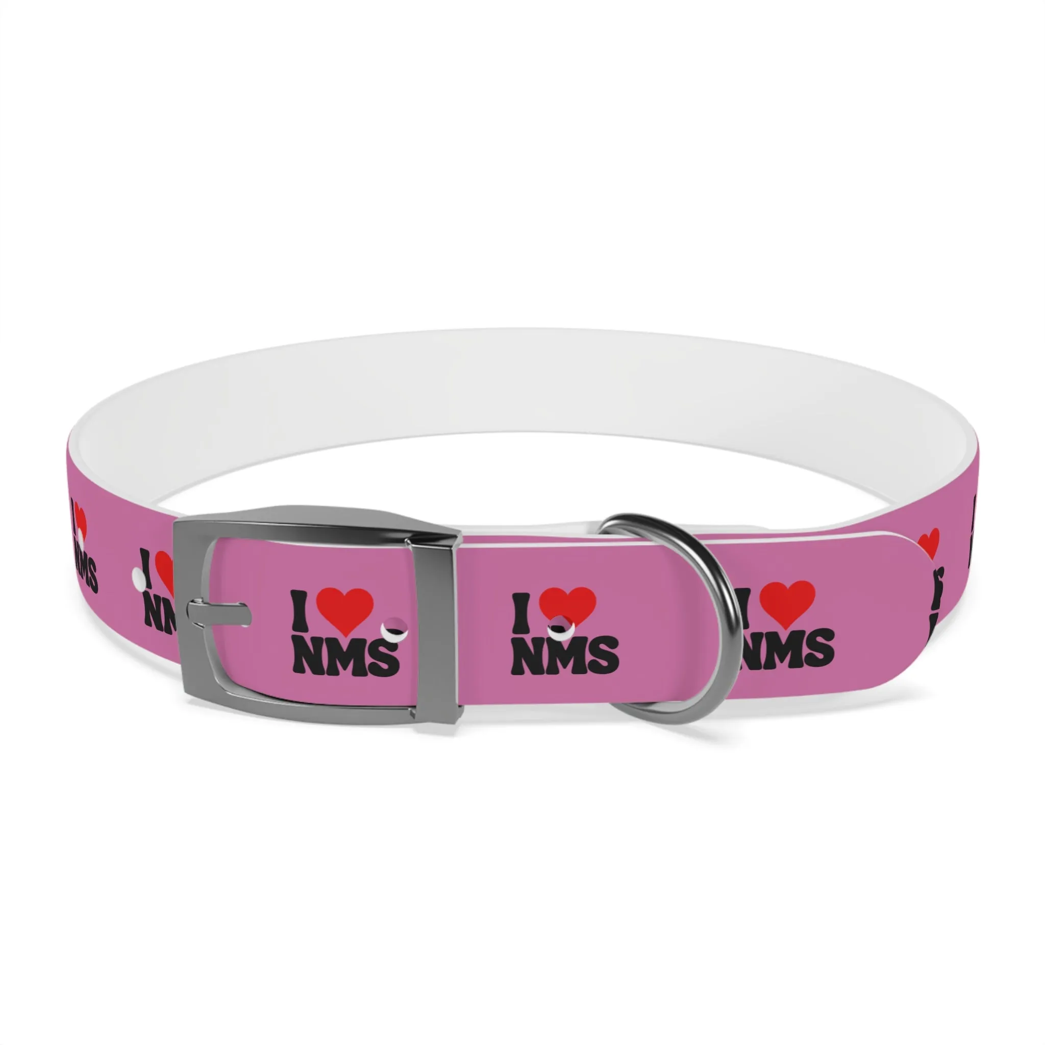 NMS I LOVE NMS Dog Collar PINK