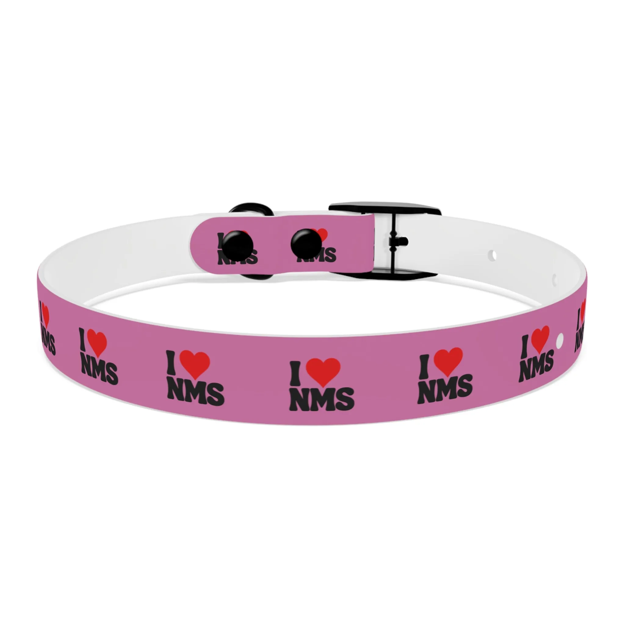 NMS I LOVE NMS Dog Collar PINK