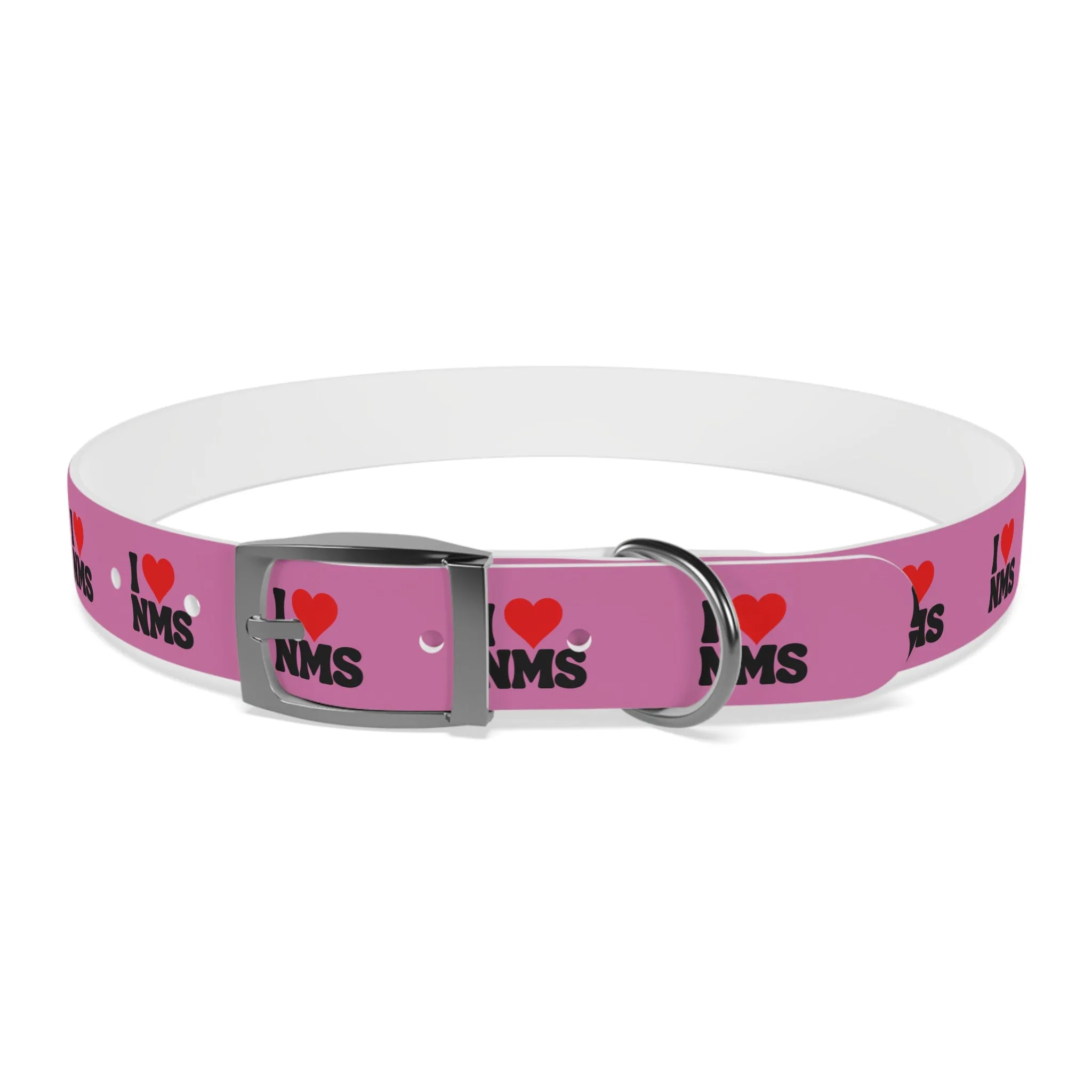 NMS I LOVE NMS Dog Collar PINK