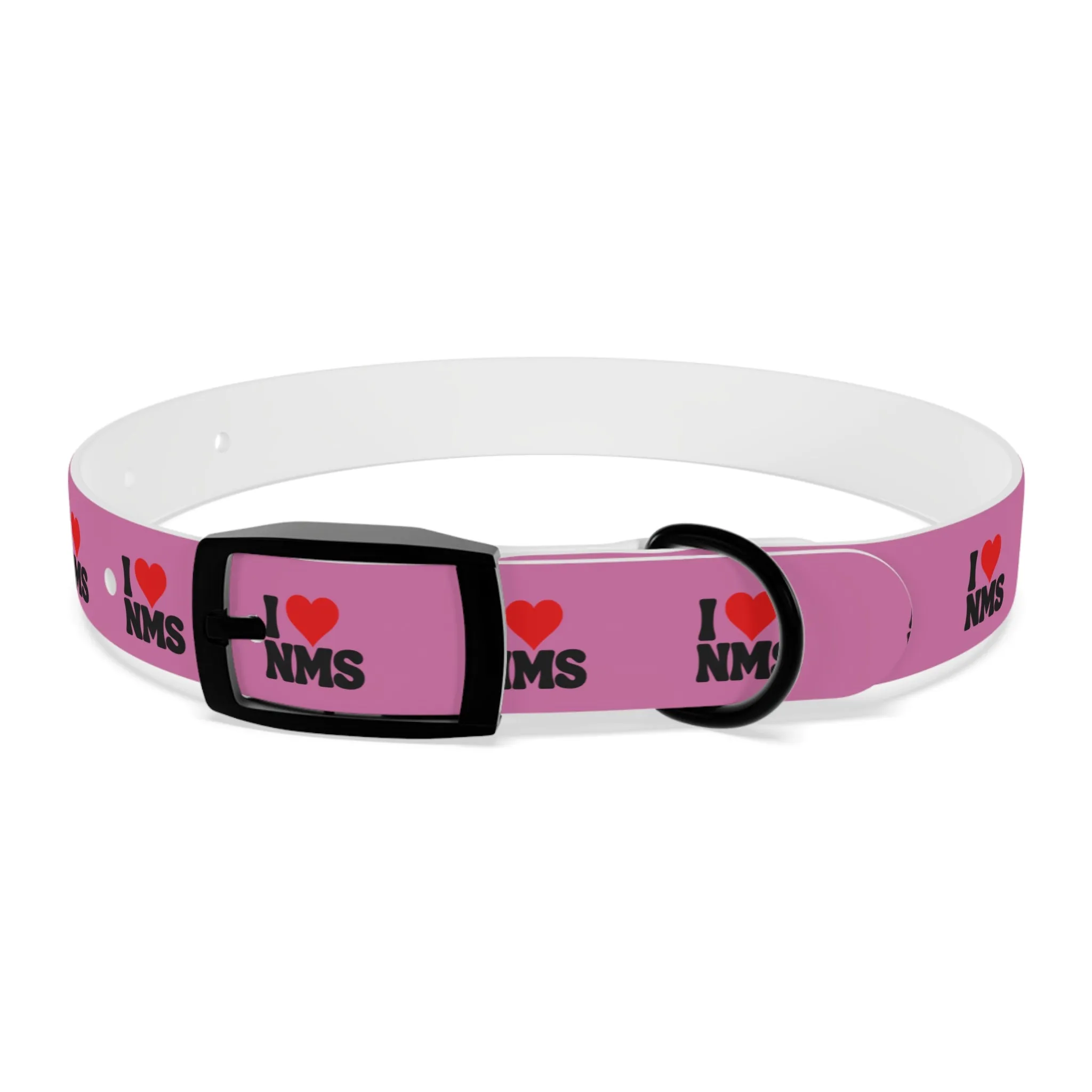 NMS I LOVE NMS Dog Collar PINK