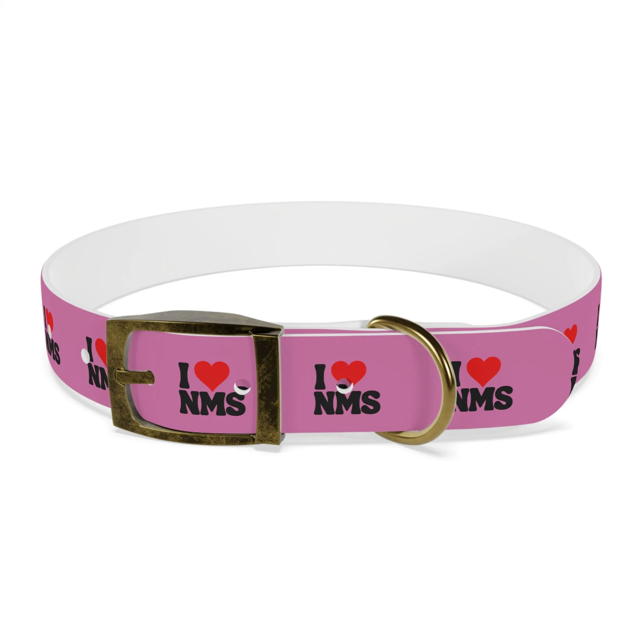 NMS I LOVE NMS Dog Collar PINK