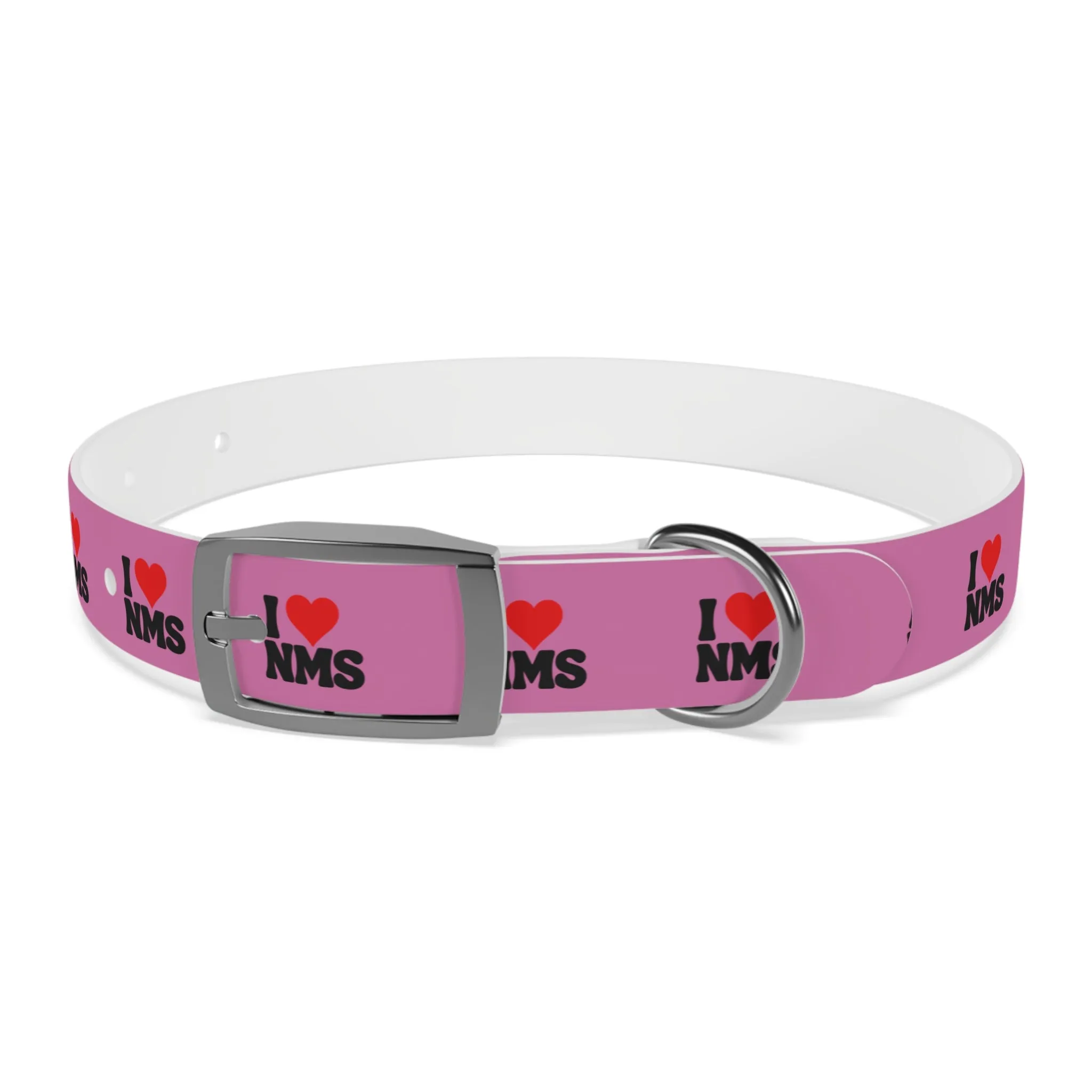 NMS I LOVE NMS Dog Collar PINK