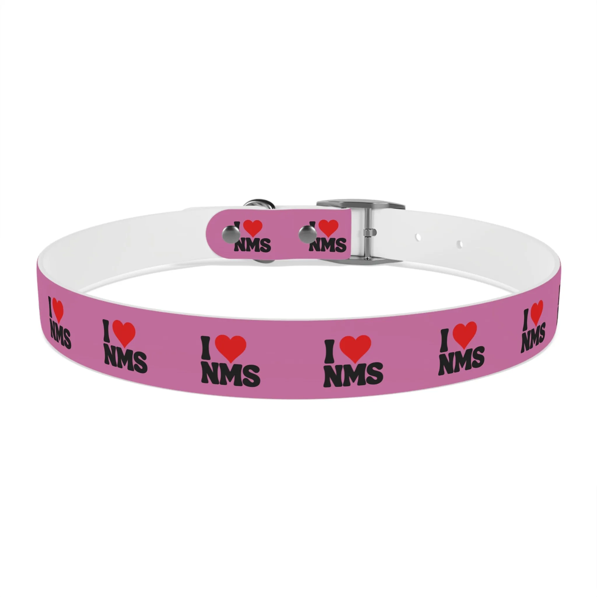 NMS I LOVE NMS Dog Collar PINK