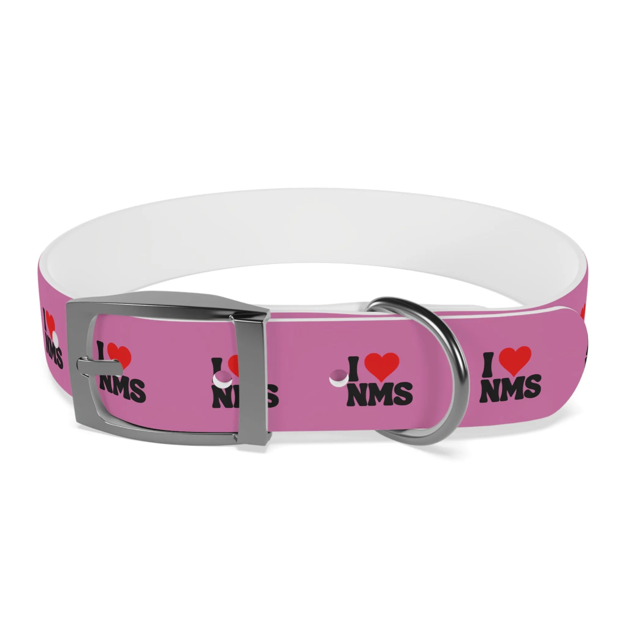 NMS I LOVE NMS Dog Collar PINK