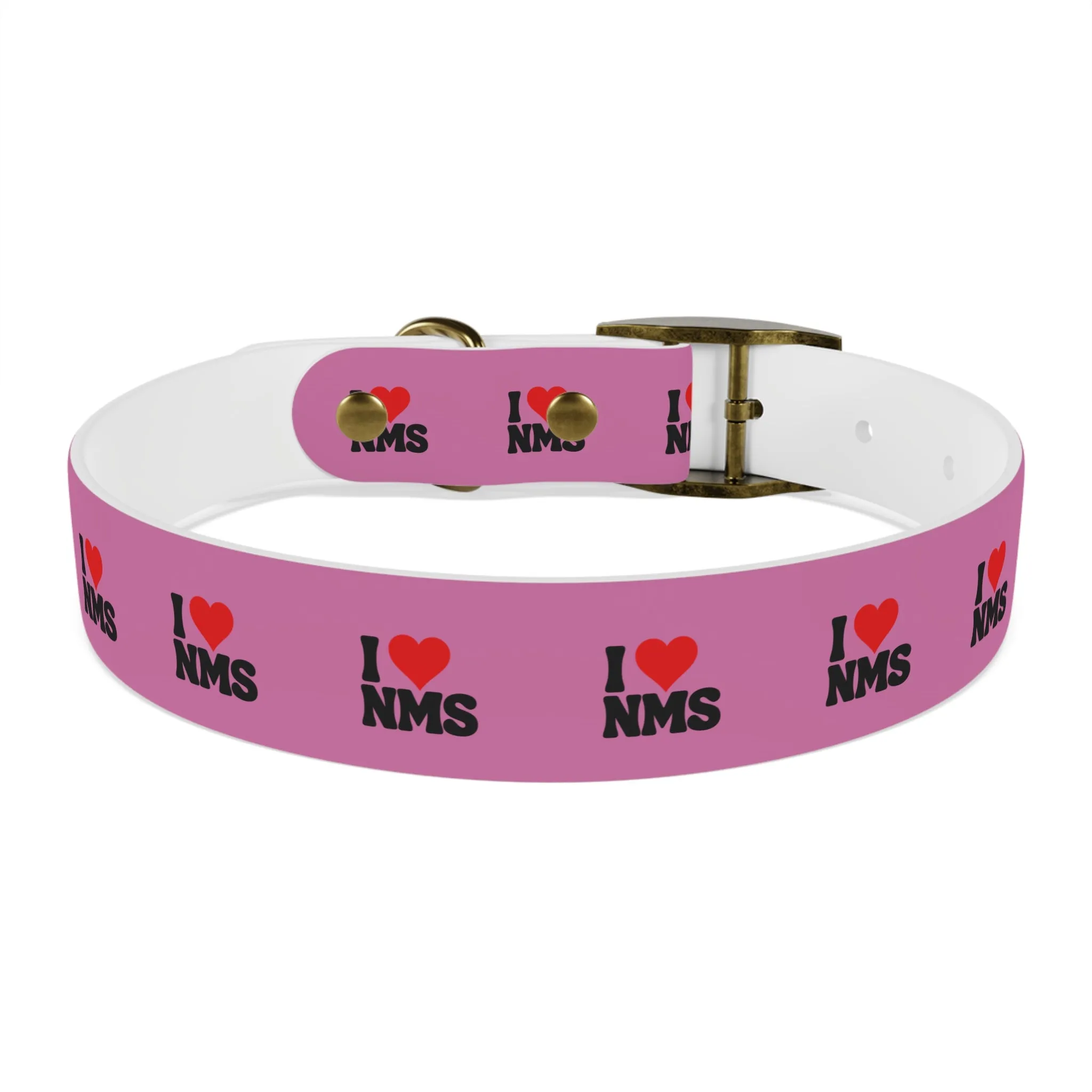 NMS I LOVE NMS Dog Collar PINK