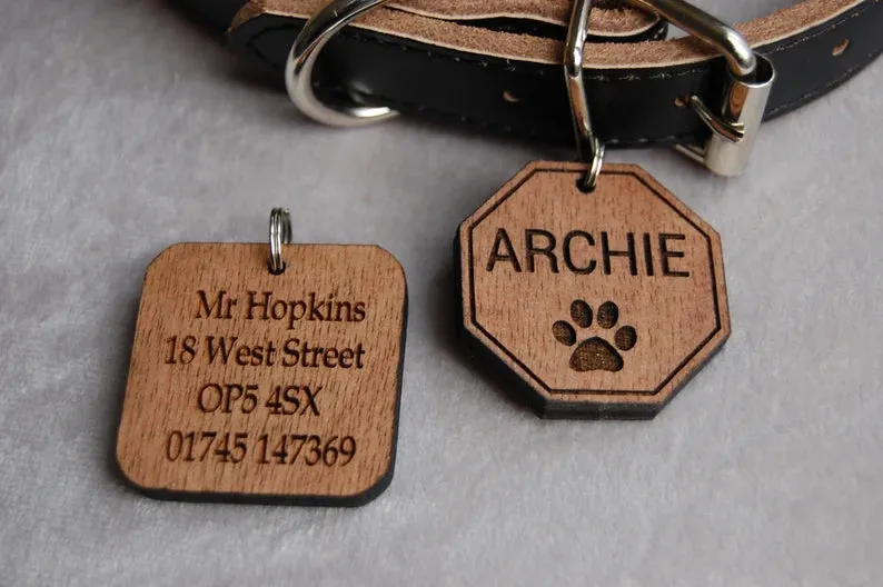 Personalised Pet Dog Cat ID Tag