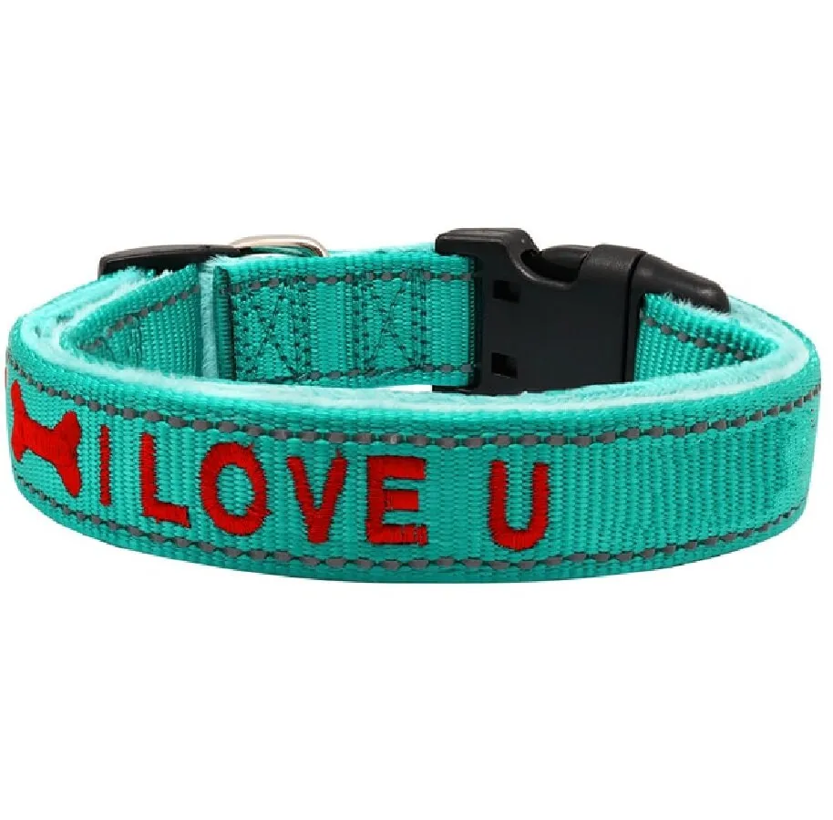 Personalized Dog Collar, Custom Collar Embroidered with Pet Name Phone Number, Reflective Pet Collar, Dog Collar, Small Medium Large Dogs