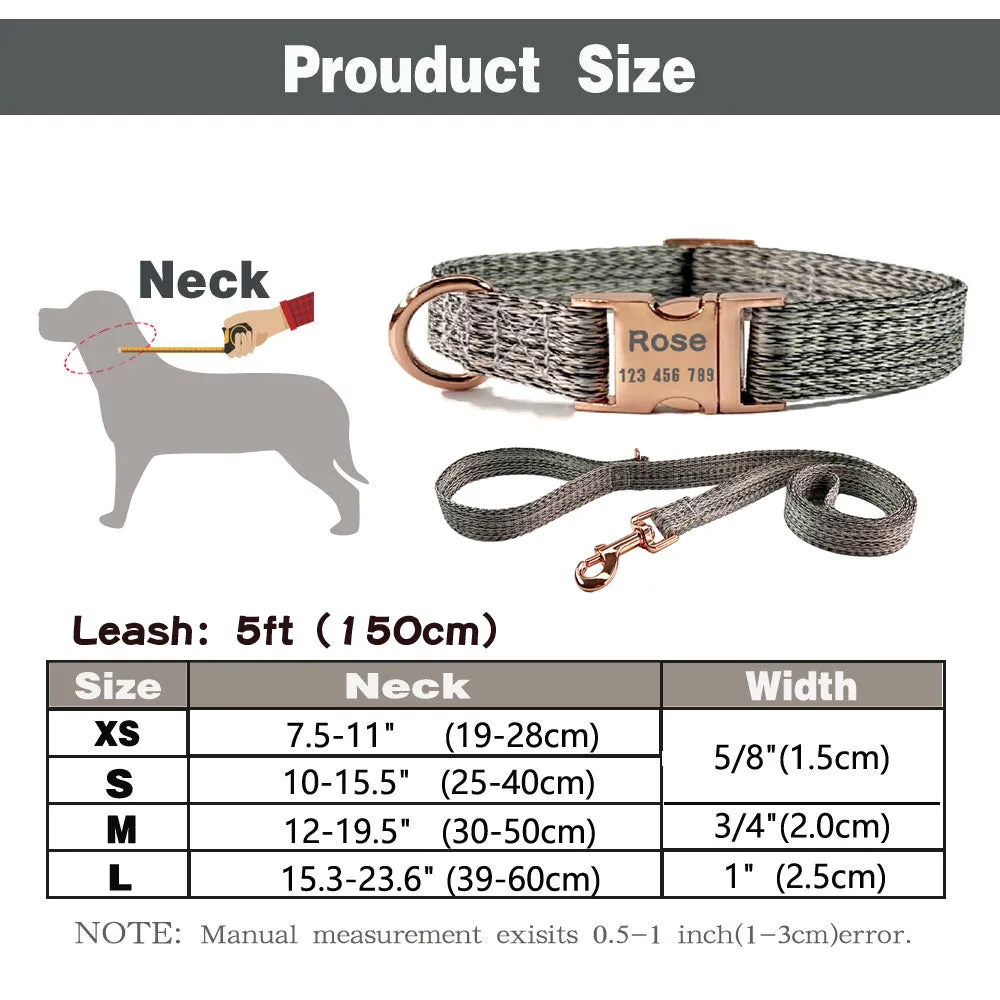 Personalized Nylon Dog Collar