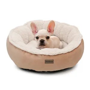Pet Bed - Round - 23.5'' Diameter - Short Plush - Machine Washable