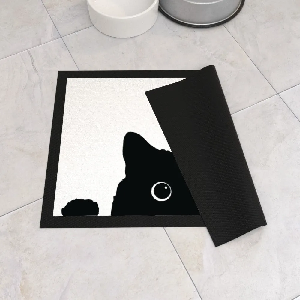 Pet Bowl Mats - Kitty