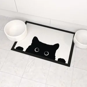 Pet Bowl Mats - Kitty