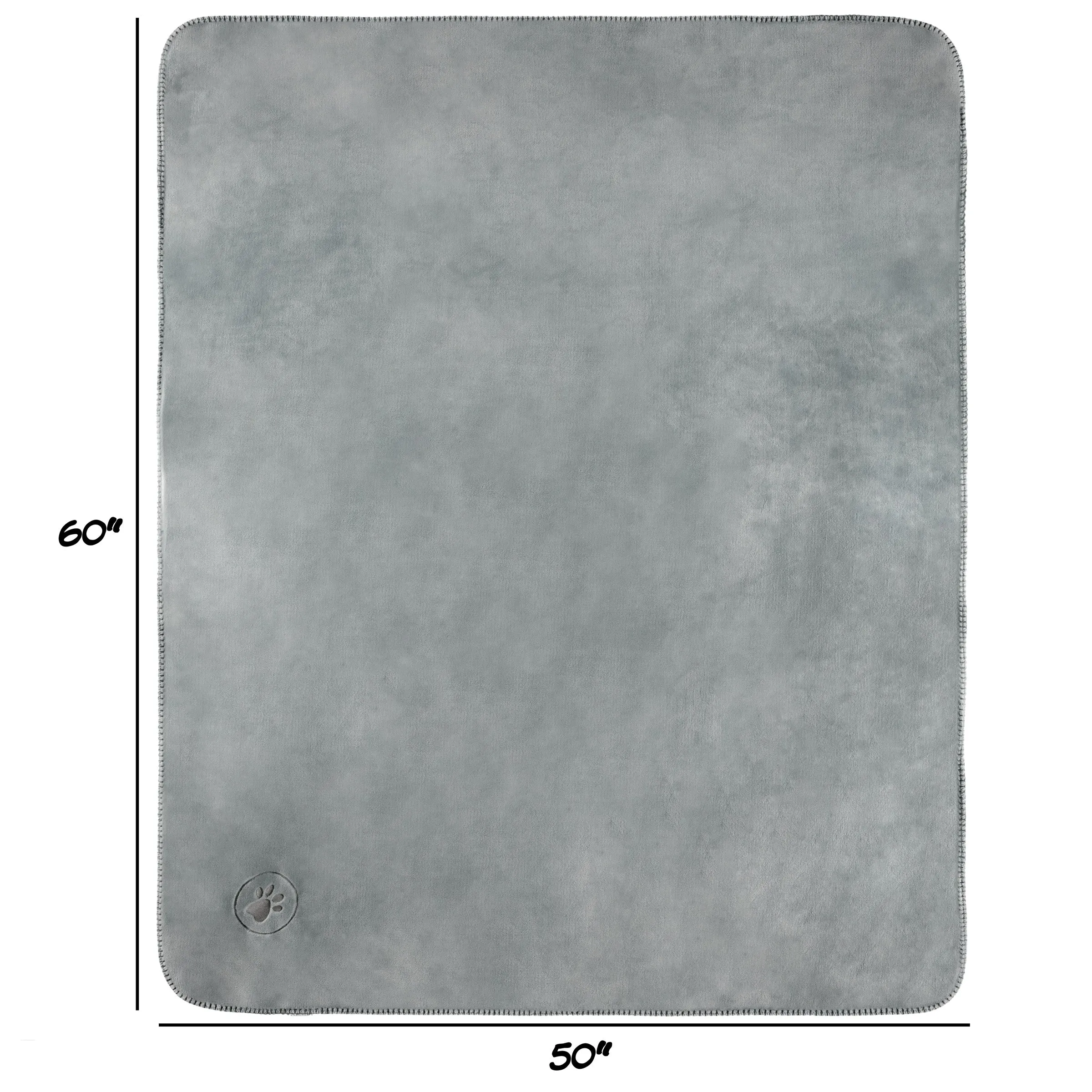 PETMAKER 50x60-Inch Waterproof Dog Blanket, Gray