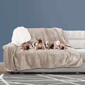 PETMAKER 60x70-Inch Waterproof Dog Blanket, Tan