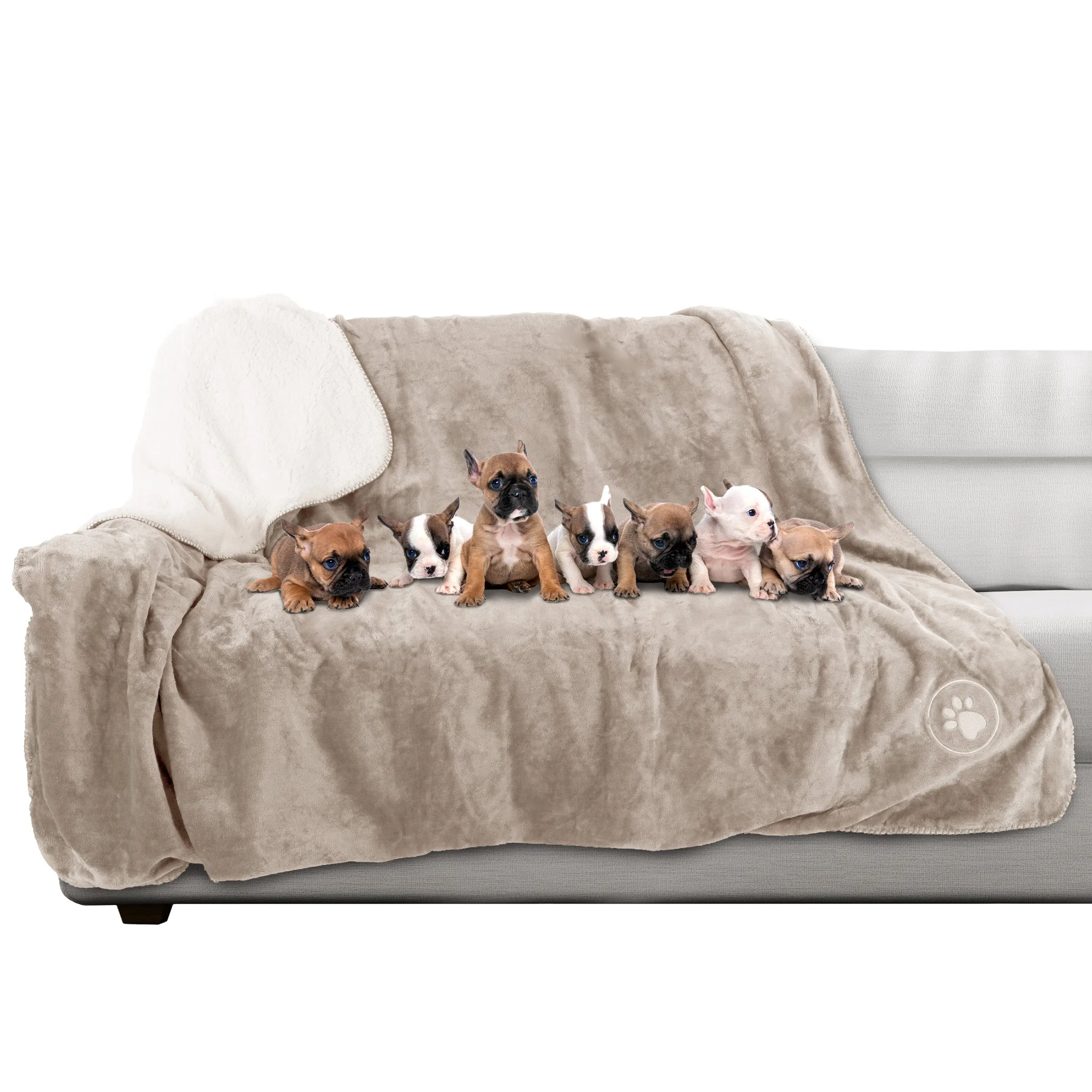 PETMAKER 60x70-Inch Waterproof Dog Blanket, Tan