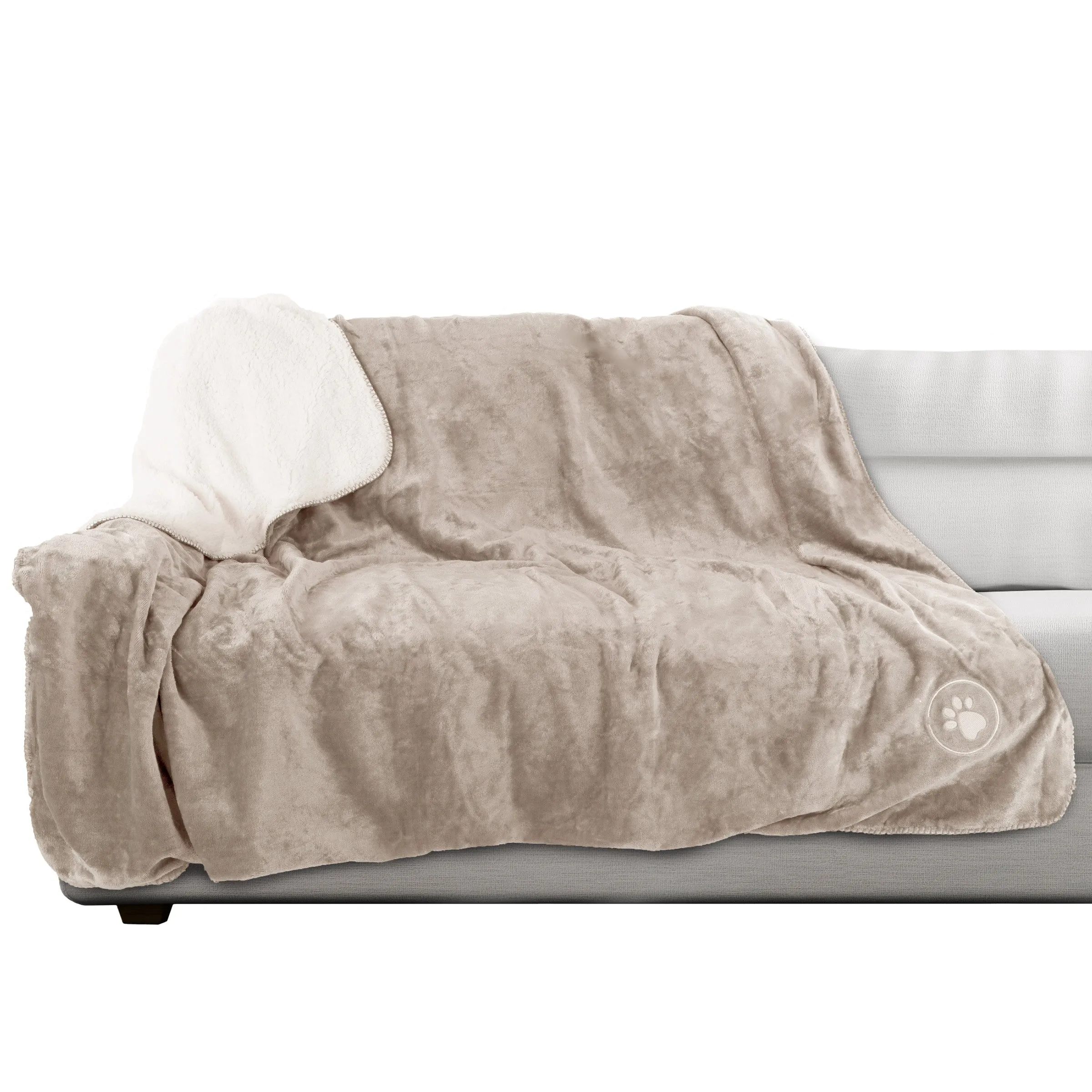 PETMAKER 60x70-Inch Waterproof Dog Blanket, Tan