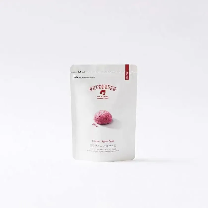 Petsgreen Chicken, Apple, Beet- Freeze-Dried Pet Treats, 30g