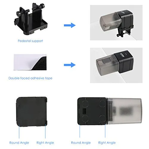 Petyoung Automatic Fish Feeder, WiFi Remote Control or Auto Fish Food Timer Feeder for Aquarium Fish Tank - USB Powered