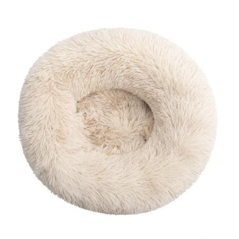 Plush round warm pet nest