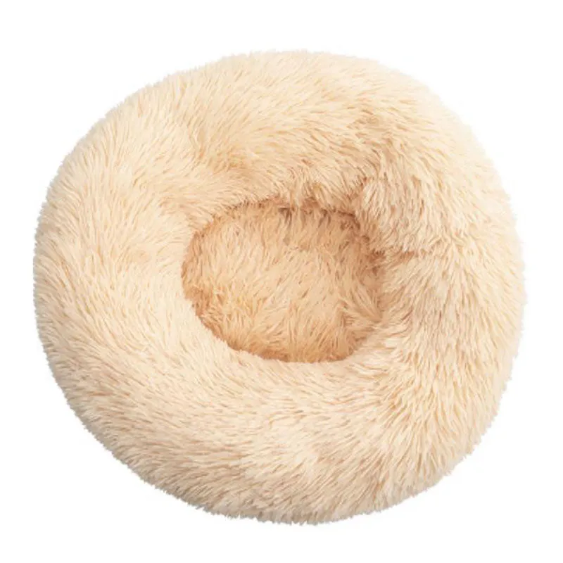 Plush round warm pet nest