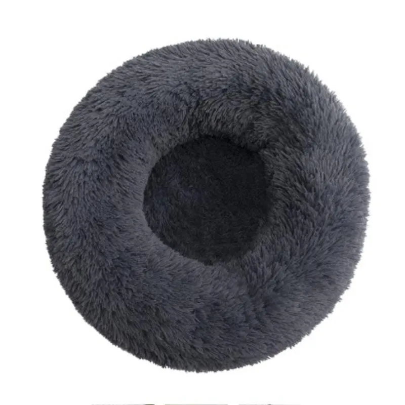 Plush round warm pet nest