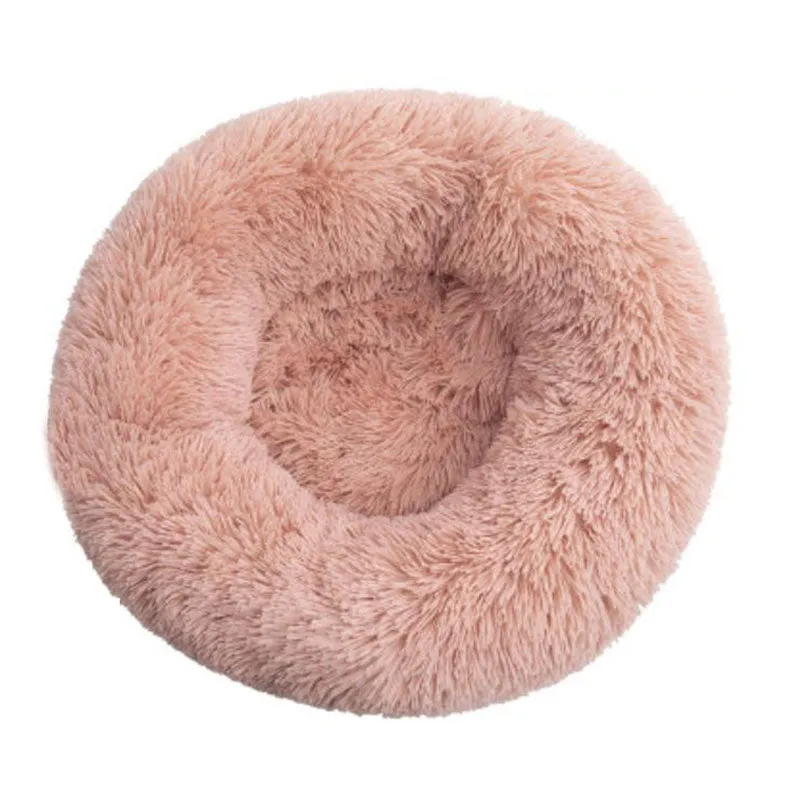 Plush round warm pet nest