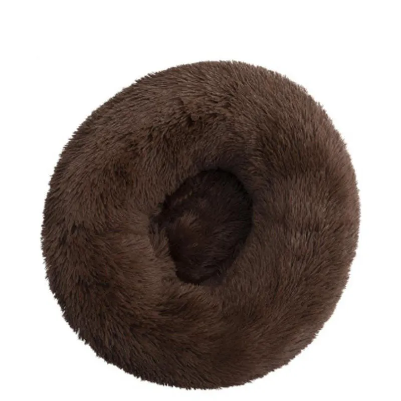 Plush round warm pet nest