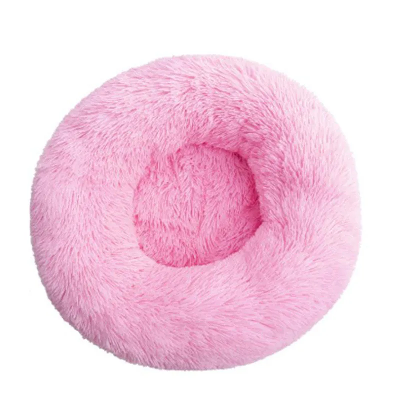 Plush round warm pet nest