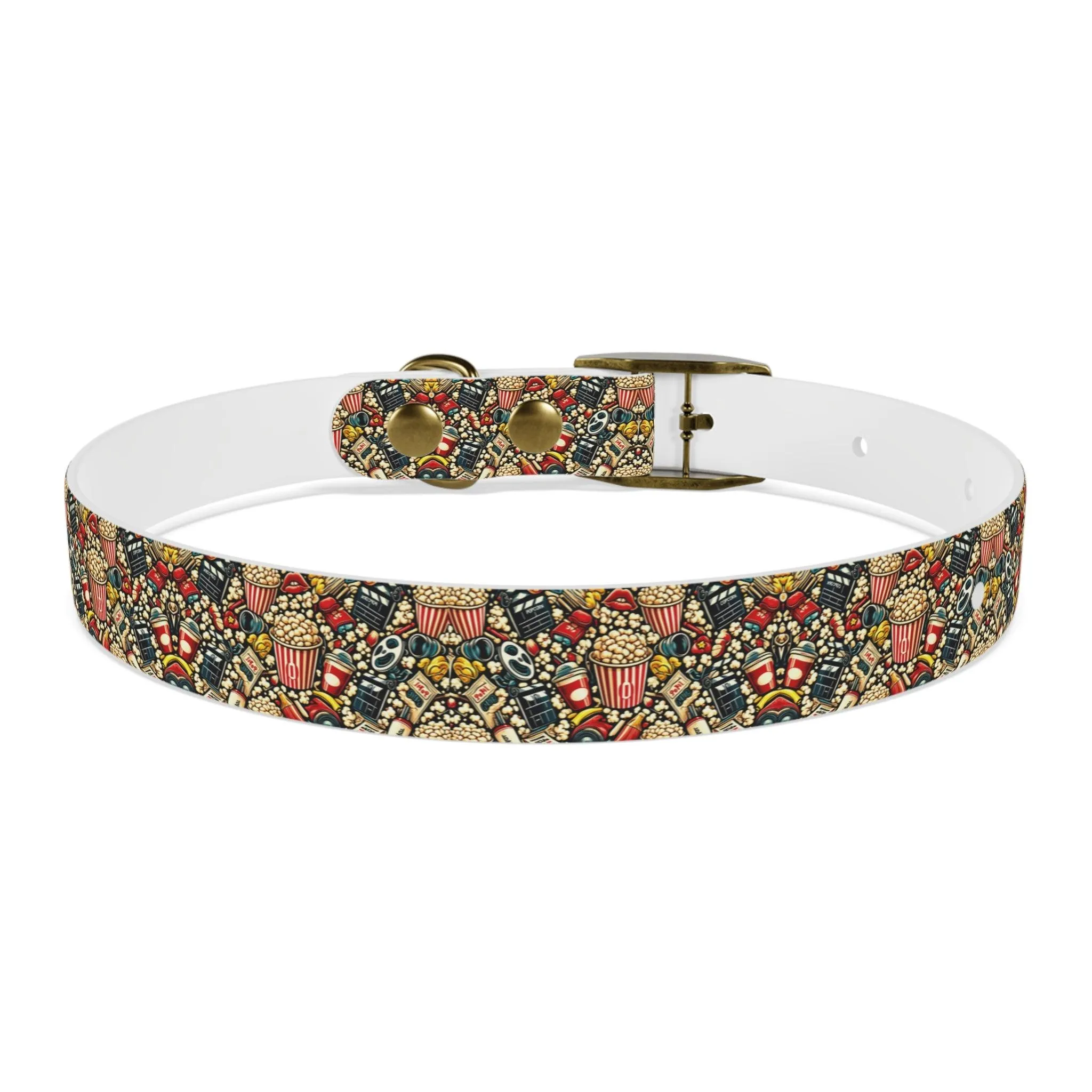 Popcorn and Showtime Dog Collar