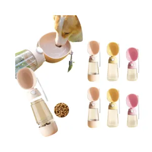 Portable Travel Pet Water & Food Dispenser