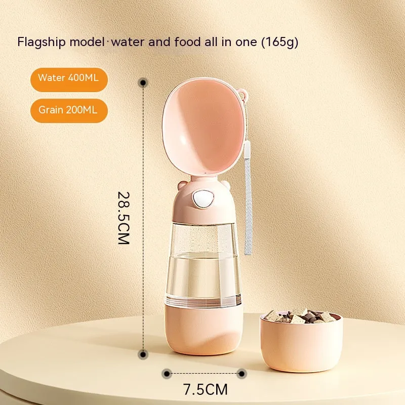 Portable Travel Pet Water & Food Dispenser