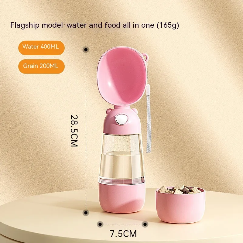 Portable Travel Pet Water & Food Dispenser