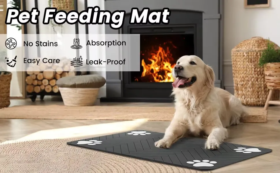 Premium Pet Feeding Mat - Non-Slip and Waterproof