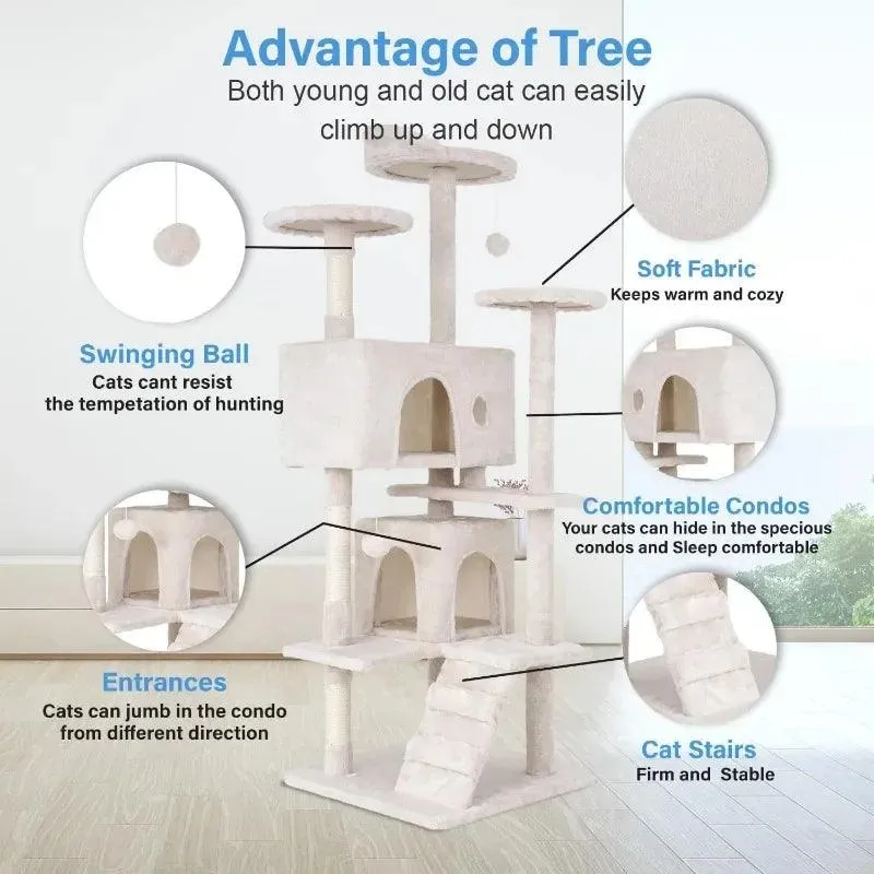 "54" Cat Tree