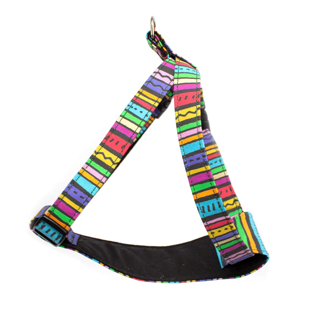 Rainbow Stripe Dog Harness