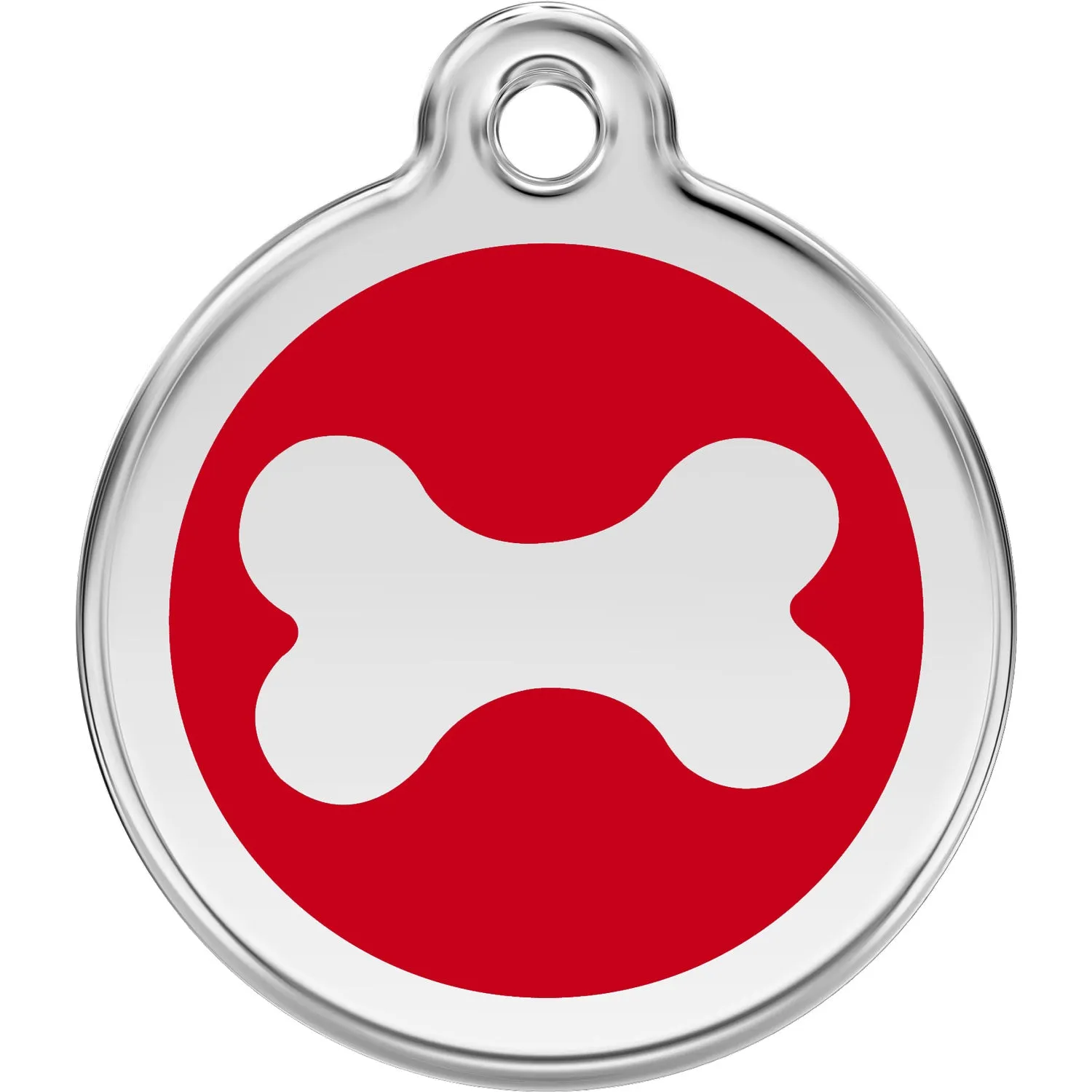 Red Dingo Bone Pet ID Dog Tags