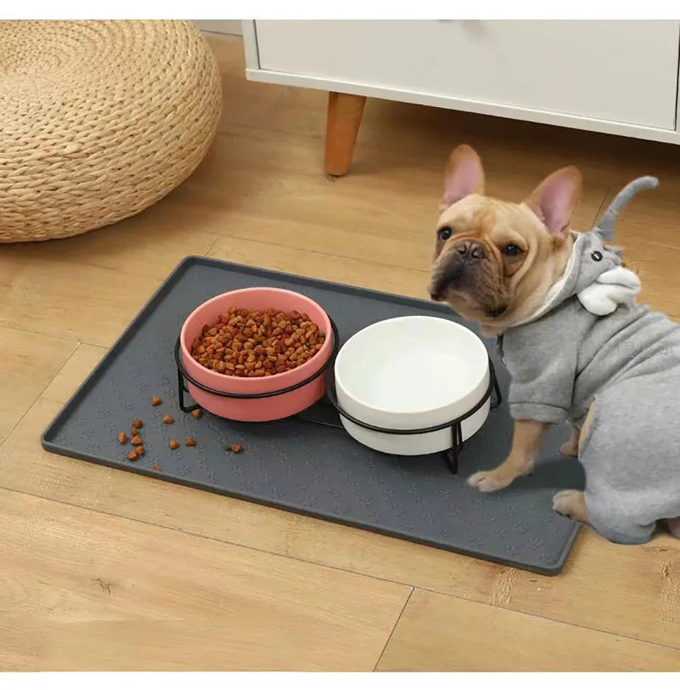 Silicone Waterproof Pet Placemat for Dogs and Cats