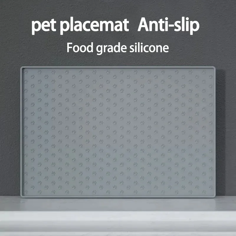 Silicone Waterproof Pet Placemat for Dogs and Cats