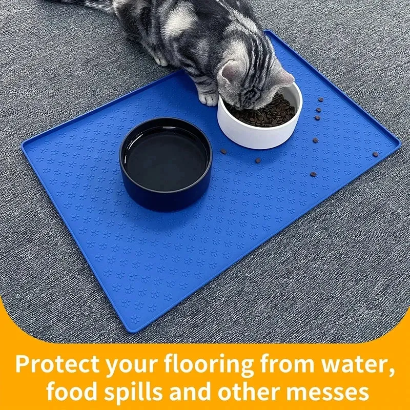 Silicone Waterproof Pet Placemat for Dogs and Cats