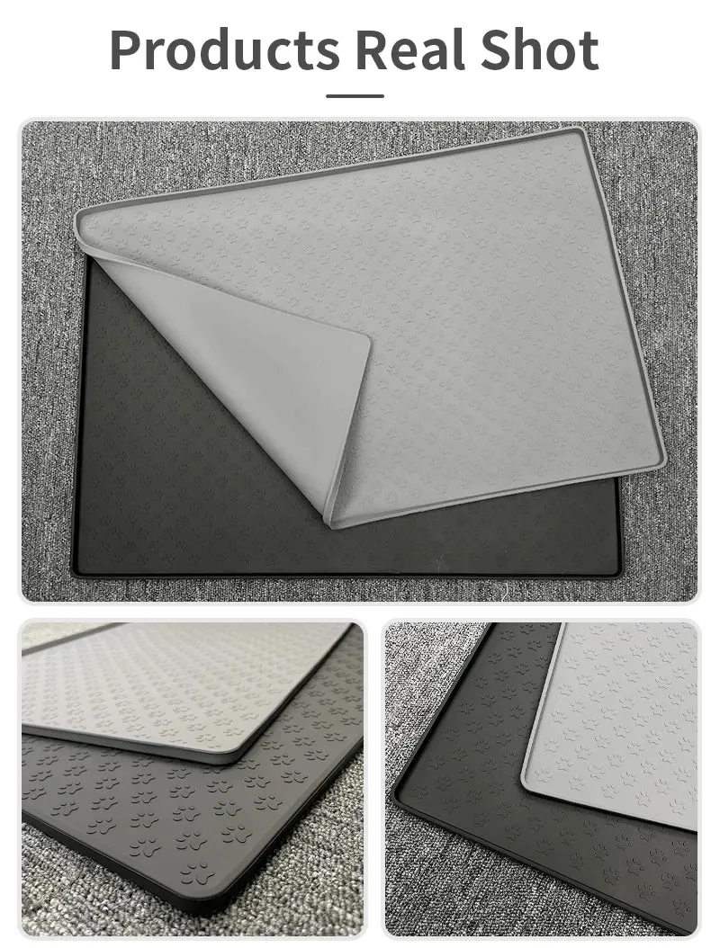 Silicone Waterproof Pet Placemat for Dogs and Cats