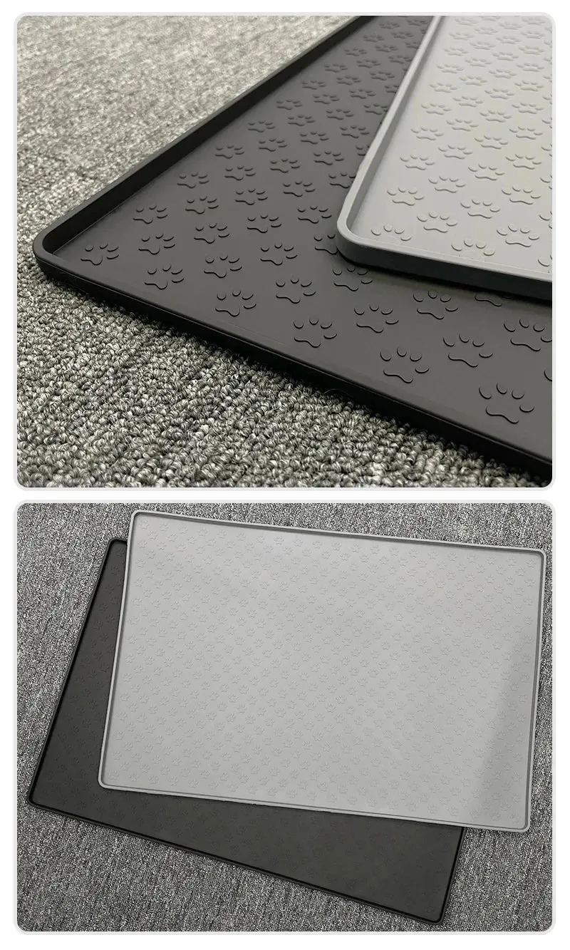 Silicone Waterproof Pet Placemat for Dogs and Cats