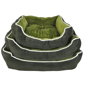 Slumber Green Corduroy Dog Bed