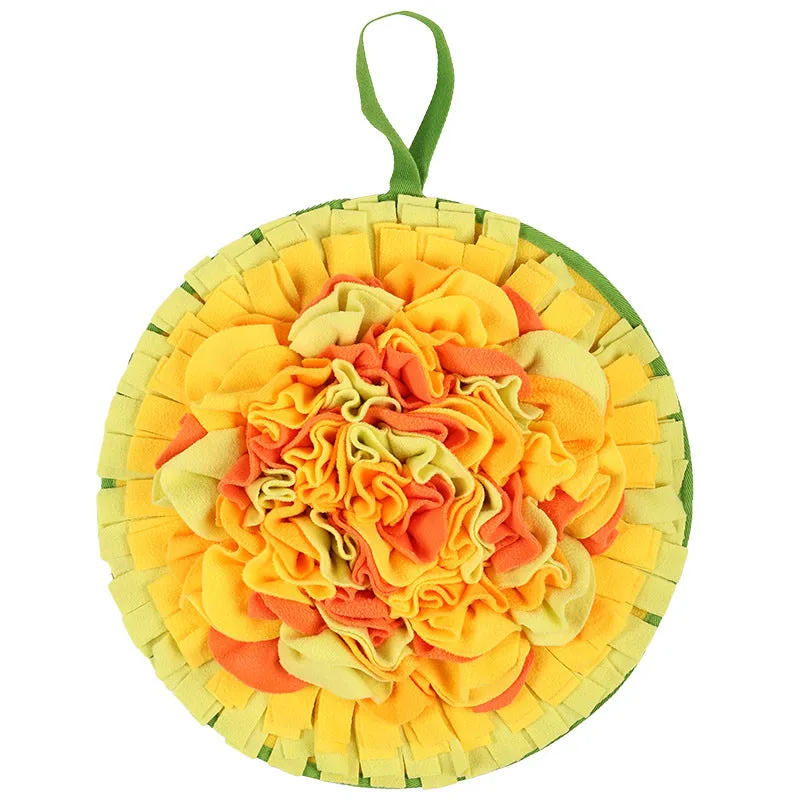 Snuffy - Yellow Round Snuffle Mat