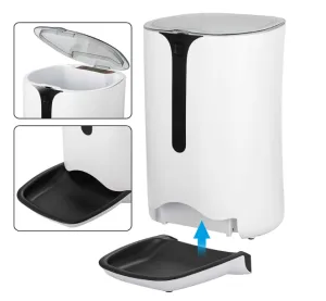 ZENY™Automatic Pet Feeder Food Dispenser for Cats and Dogs with Timer Programmable, Voice Recorder, Distribution Alarms,Portion Control, 4 Meals a Day