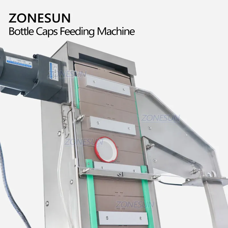 ZONESUN ZS-SLJ1 Automatic Customize Bulk Cap Feeding Elevator Lid Feeder Plastic PET Bottle Cap Feeding Machine